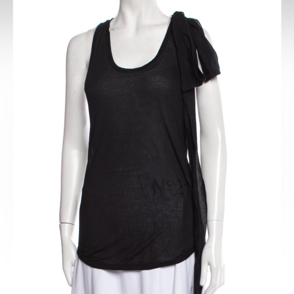 No. 21 Black with bow Tank Top NWT SZ 2/38